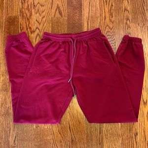 Red Jogger Sweatpants